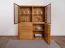 Vitrine Jussara 02, Farbe: Natur, Eiche teilmassiv - 150 x 124 x 42 cm (H x B x T)