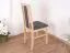 Klassischer Esszimmerstuhl Madohn gepolstert, Bezug in Dunkelgrau, Sitzhöhe von 47 cm, Buchenholz in Eichen Optik, langlebiges Holz, Buchenholz Korpus