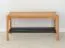 Schuhregal | Massivholz | Schuhbank | Ablagefläche mit Metallsprossen | Eichenholz geölt | Farbe: Eiche | 83 x 33 x 40 cm | Seille 06