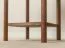 Beistellkommode | Farbe: Tabacco | 33 x 33 x 60 cm  | Nachtkommode | Massivholz | 1 Schublade | Soft Close System | kleiner Beistelltisch | Eichenholz geölt | 1 Ablagefach | Seille 13 | gefräster Griff