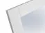 Spiegel Gyronde 37, Kiefer massiv Vollholz, weiß lackiert - 76 x 60 x 2 cm (H x B x T)