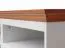 TV-Unterschrank Gyronde 09, Kiefer massiv Vollholz, Farbe: Weiß / Eiche - 53 x 111 x 53 cm (H x B x T)