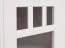 Vitrine Gyronde 17, Kiefer massiv Vollholz, Farbe: Weiß / Eiche - 130 x 90 x 45 cm (H x B x T)
