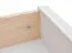 Vitrine Gyronde 17, Kiefer massiv Vollholz, Farbe: Weiß / Eiche - 130 x 90 x 45 cm (H x B x T)
