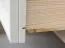 Vitrine Gyronde 17, Kiefer massiv Vollholz, weiß lackiert - 130 x 90 x 45 cm (H x B x T)
