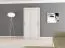 100 cm breiter Kleiderschrank mit 5 Fächern und 2 Türen | Farbe: Weiß Abbildung