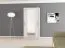 100 cm breiter Kleiderschrank mit 5 Fächern und 2 Türen | Farbe: Weiß Abbildung