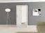 100 cm breiter Kleiderschrank mit 5 Fächern und 2 Türen | Farbe: Weiß Abbildung