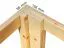 Holz-Gartenhütte 2,28 x 2,3 Meter (inkl. Dach) | Anthrazit / Weiß | Flachdach Abbildung