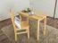 Esstisch Esszimmertisch 50x100 cm Kiefer massiv, Farbe: Natur Abbildung