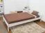 Weißes Kiefer Futonbett 90 x 200 cm Weiß massiv Abbildung