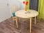 Holztisch Tisch 110x110 cm Kiefer massiv, Farbe: Natur Abbildung