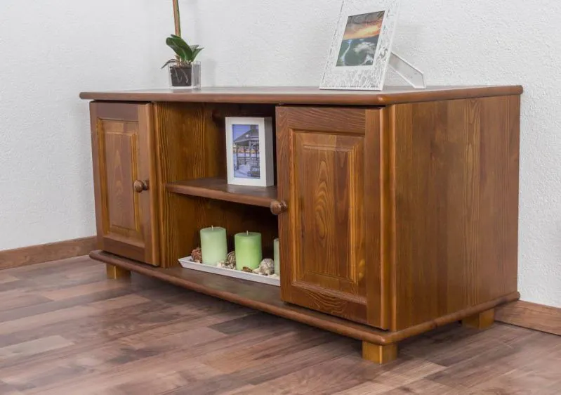 TV-Unterteil Massivholz Farbe: Eiche 55x118x47 cm Abbildung