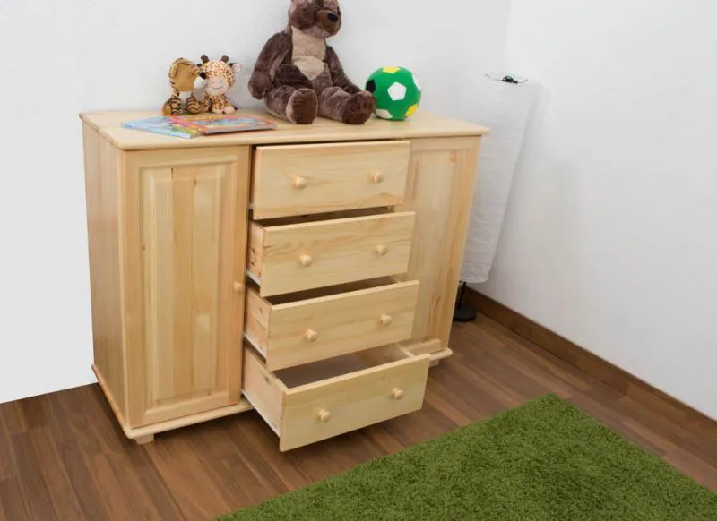 Sideboard, Kommode - Farbe: Natur, Breite: 136 cm Abbildung