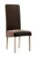Stuhl mit Polsterung Born 15, Buchenholz Vollholz massiv, Farbe: Natürliche Eiche / Braune Polsterung - Abmessungen: 99 x 46 x 59 cm (H x B x T)
