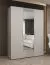 Kleiderschrank mit einer Spiegeltür Korab 76, Farbe: Kaschmir, Soft-Close-Funktion, zwei Kleiderstangen, 1,5 Meter breit, Griffe: Kaschmir, Drehtürenschrank