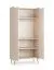 Kinderzimmer Komplett Set A Knut | 4-teilig | Farbe: Beige | 1 Kleiderschrank | 1 Kommode | 1 Kinderbett / Gitterbett | 1 Wickelaufsatz | Soft-Close-Funktion