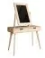 Schminktisch Kiefer massiv natur Aurornis 65 - Abmessungen: 150 x 96 x 40 cm (H x B x T)
