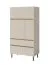 Schlafzimmer Komplett - Set A Fricourt, 6-teilig, Beige / Eiche hell, angenehmes Design, harmonische Farben, einfache und rasche Montage
