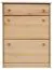 Massivholz-Schuhschrank, Farbe: Natur 98x72x30 cm Abbildung