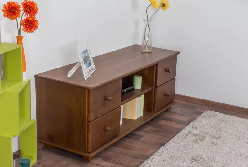 Fernsehtisch Massivholz Farbe: Eiche 55x136x47 cm Abbildung