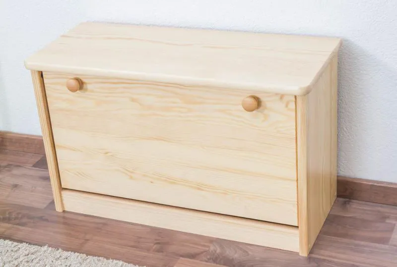 Schuhkommode Schuhschrank Kiefer Holz massiv, Farbe: Natur 44x72x30 cm, Massivholz Schuhschrank Abbildung