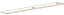Wandregal Fardalen 33, Farbe: Weiß - Abmessungen: 1,8 x 180 x 20 cm (H x B x T)