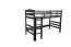 Hochbett 160 x 200 cm "Easy Premium Line" K23/n, Buche Massivholz Schokobraun lackiert, teilbar