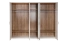 Drehtürenschrank / Kleiderschrank Lotofaga 17, Farbe: Weiß / Walnuss - 227 x 291 x 59 cm (H x B x T)