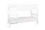 Stockbett für Erwachsene "Easy Premium Line" K21/n, Kopf- und Fußteil gerundet, Buche Vollholz massiv Weiß - 90 x 200 cm (B x L), teilbar