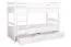 Etagenbett für Erwachsene "Easy Premium Line" K17/n inkl. 2 Schubladen und 2 Abdeckblenden, 90 x 200 cm (B x L) Buche Vollholz massiv weiß lackiert, teilbar