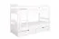 Etagenbett / Stockbett "Easy Premium Line" K21/n inkl. 2 Schubladen und 2 Abdeckblenden, Kopf- und Fußteil gerundet, Buche Vollholz massiv Weiß - 90 x 200 cm (B x L), teilbar