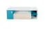 Jugendzimmer - TV-Unterschrank Aalst 24, Farbe: Eiche / Weiß / Blau - Abmessungen: 40 x 120 x 50 cm (H x B x T)