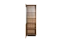 Vitrine Trevalli 2, Farbe: Eiche / Schwarz - Abmessungen: 194 x 60 x 40 cm (H x B x T)