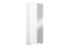 Drehtürenschrank / Kleiderschrank Sabadell 03, Farbe: Weiß / Weiß Hochglanz - 209 x 80 x 38 cm (H x B x T)