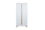 Drehtürenschrank / Kleiderschrank Amanto 1, Farbe: Weiß / Esche - Abmessungen: 200 x 90 x 52 cm (H x B x T)