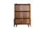 Highboard Atule 04, Farbe: Eiche / Grau - Abmessungen: 137 x 90 x 42 cm (H x B x T)