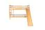 Etagenbett Stockbett mit Rutsche 80 x 190 cm, Buche Massivholz Natur lackiert, teilbar in zwei Einzelbetten, "Easy Premium Line" K29/n