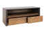 TV-Unterschrank Selun 13, Farbe: Eiche Dunkelbraun / Grau - 53 x 130 x 53 cm (H x B x T)