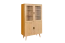Vitrine Eiche massiv natur Aurornis 26 - Abmessungen: 166 x 96 x 40 cm (H x B x T)
