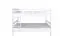 Etagenbett / Stockbett 140 x 200 cm "Easy Premium Line" K24/n, Kopf- und Fußteil gerade, Buche Massivholz weiß lackiert, teilbar