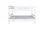Stockbett 140 x 200 cm für Erwachsene "Easy Premium Line" K24/n, Kopf- und Fußteil gerade, Buche Massivholz weiß lackiert, teilbar
