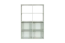 Jugendzimmer - Regal Skalle 03, Farbe: Pistaziengrün - Abmessungen: 142 x 94 x 35 cm (H x B x T)
