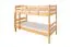 Stockbett 90 x 200 cm für Erwachsene "Easy Premium Line" K17/n, Buche Massivholz Natur lackiert, teilbar