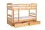 Etagenbett für Erwachsene "Easy Premium Line" K18/n inkl. 2 Schubladen und 2 Abdeckblenden, Kopfteil mit Löchern, Buche Vollholz massiv Natur - Liegefläche: 90 x 200 cm, (B x L) teilbar