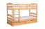 Stockbett für Erwachsene "Easy Premium Line" K19/n inkl. 2 Schubladen und 2 Abdeckblenden, Kopf- und Fußteil mit Löchern, Buche Vollholz massiv Natur - 90 x 200 cm (B x L), teilbar