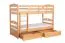 Stockbett für Erwachsene "Easy Premium Line" K19/n inkl. 2 Schubladen und 2 Abdeckblenden, Kopf- und Fußteil mit Löchern, Buche Vollholz massiv Natur - 90 x 200 cm (B x L), teilbar