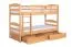 Stockbett für Erwachsene "Easy Premium Line" K21/n inkl. 2 Schubladen und 2 Abdeckblenden, Kopf- und Fußteil gerundet, Buche Vollholz massiv Natur - 90 x 200 cm (B x L), teilbar