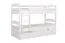 Stockbett für Erwachsene "Easy Premium Line" K21/h inkl. Liegeplatz und 2 Abdeckblenden, Kopf- und Fußteil gerundet, Buche Vollholz massiv Weiß - Liegefläche: 90 x 200 cm, teilbar