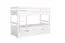 Etagenbett für Erwachsene "Easy Premium Line" K20/h inkl. Liegeplatz und 2 Abdeckblenden, Kopf- und Fußteil gerade, Buche Vollholz massiv Weiß - 90 x 200 cm (B x L), teilbar